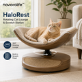 navioralife™ HaloRest Rotating Cat Lounge & Scratch Station