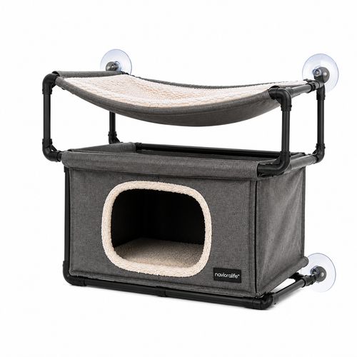 navioralife™ CozyNest Window Perch & Hideaway for Cats