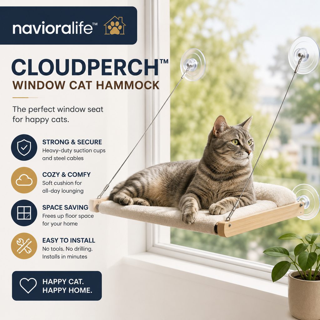 navioralife™ CloudPerch Window Cat Hammock