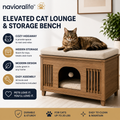 navioralife™ HavenNes Elevated Cat Lounge & Storage Bench