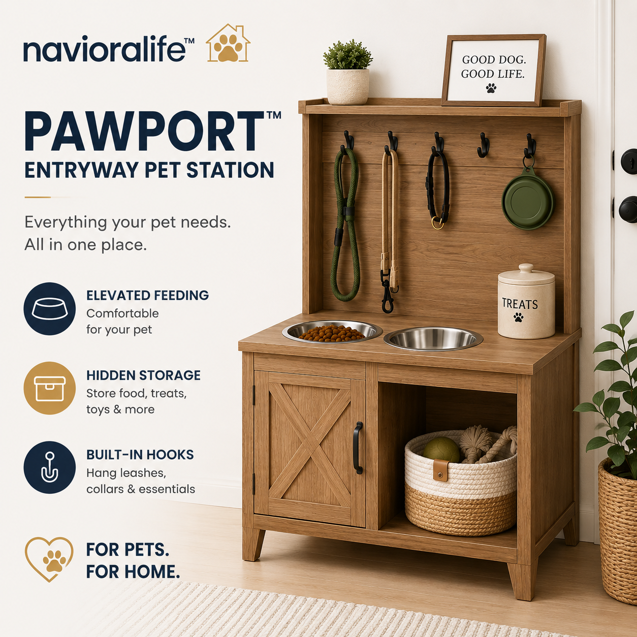 navioralife™ PawPort Entryway Pet Station
